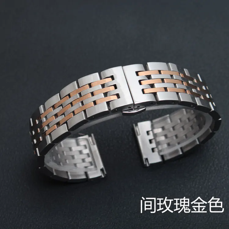 Подходит для Tissot Leroc 1853 высокого качества из твердой нержавеющей стали мужские и женские часы ремень 18 мм 19 мм 20 мм 21 мм 22 мм