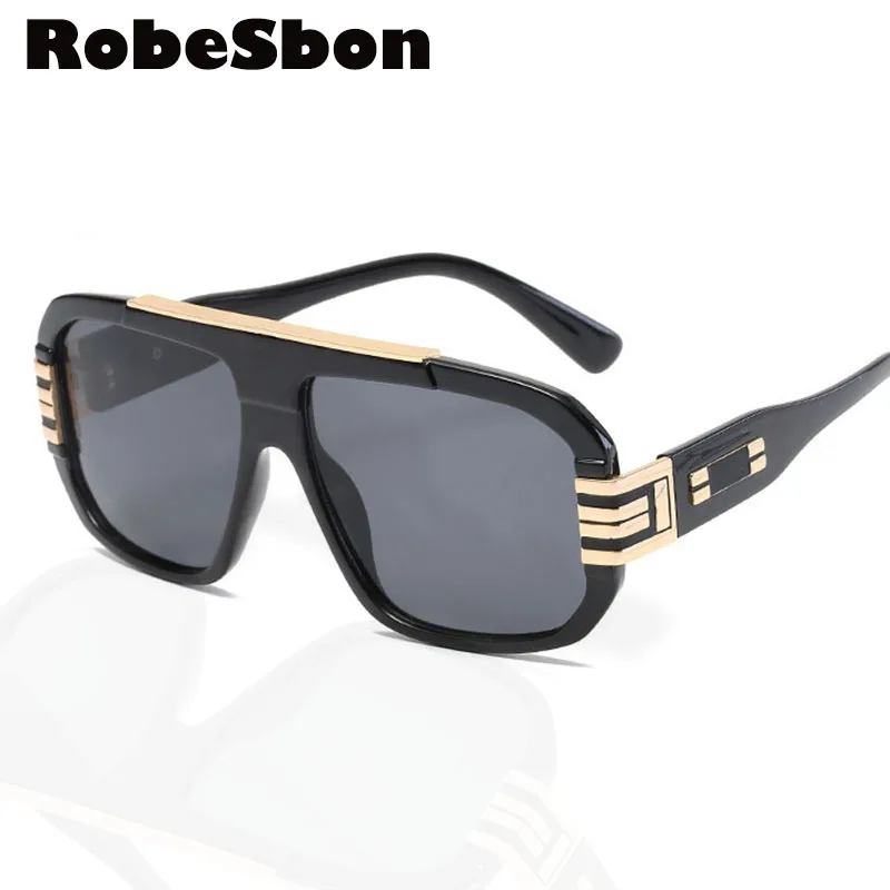 Мужские новые модные большие солнцезащитные очки с большой оправой Женские