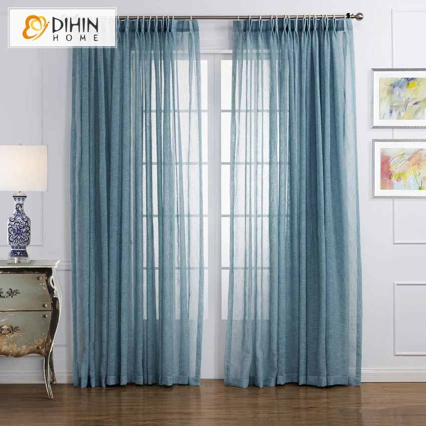 Занавески DIHIN HOME из хлопка/льна тюль Volie шторы для окна D|Занавески| |