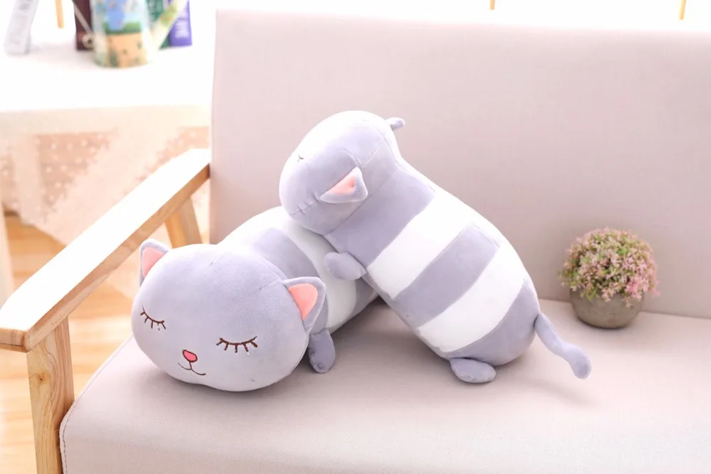 

New Plush Cat Toys Soft Stuffed Animal Doll Cute Sleeping Pillow Cushion Toys For Children Gifts For Girls Friends Christmas