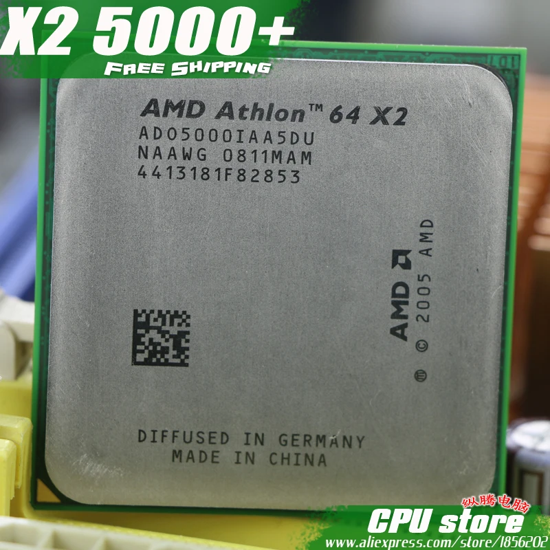 Процессор AMD Athlon 64X2 5000 + cpu (2 6 ГГц/1 м/1000 ГГц) Socket am2 (Рабочая 100% бесплатная доставка)