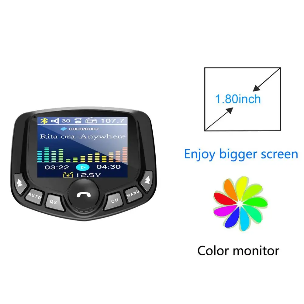 LED display Bluetooth Stereo Car Kit MP3 Player FM Transmitter Modulator Hands free USB Charger Automobile Music Audio Receiver |