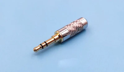 10 pcs Carbon fiber straight 3.5mm balanced stereo diy earphone jack plug 6.0 hole | Электроника
