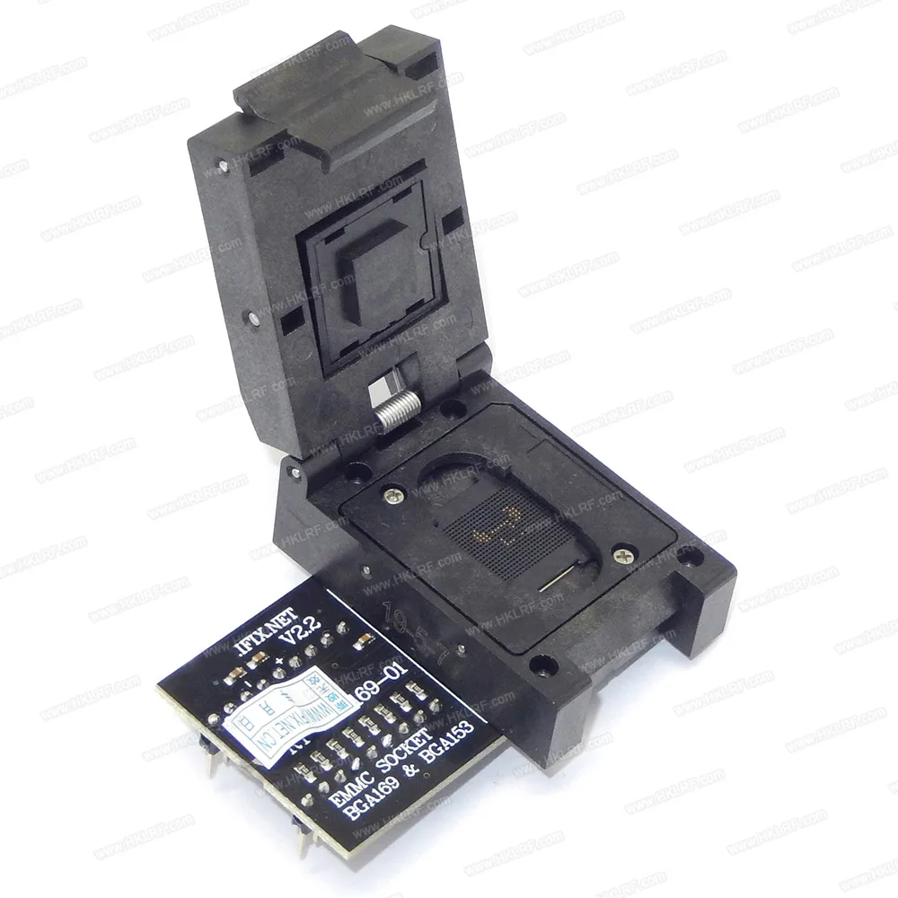 BGA63/RT-BGA169-01 EMMC Seat EMCP153 EMCP169 адаптер+ ограничительная рамка для RT809H программист с 3 шт. BGA ограничительная коробка