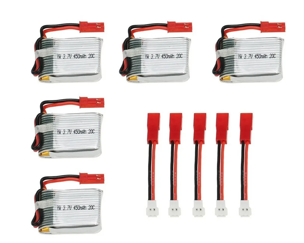 5 шт./лот Rc Lipo батарея 3 7 v 450mah 20C max 40C Li-po для Syma X5C X5SW Udi U27 U841 RC Квадрокоптер оптовая
