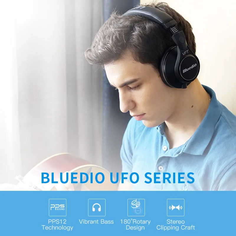 Bluedio U (UFO) Plus Bluetooth наушники и Классические HiFi Беспроводные PPS12 драйверов а также