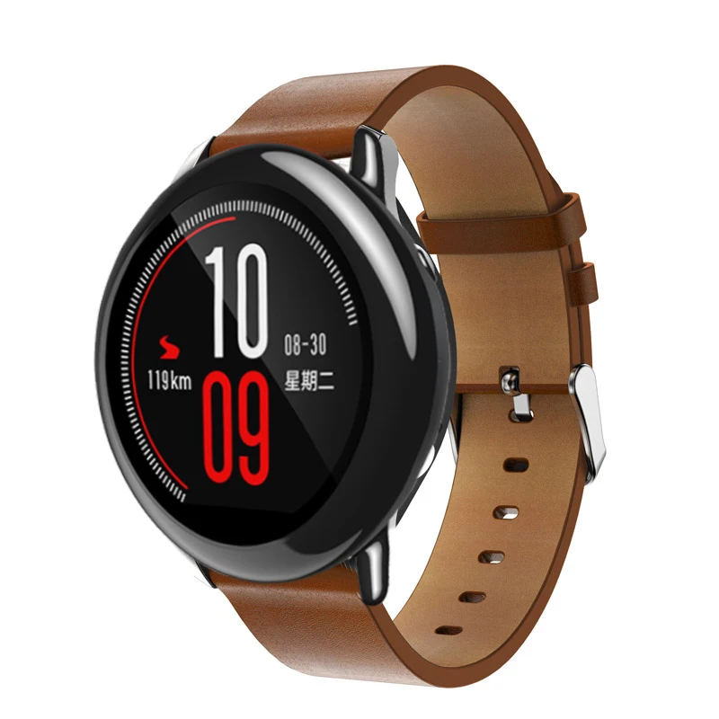 Ремешок из натуральной кожи для samsung gear S3, спортивный ремешок для часов, сменный ремешок для браслета, ремешок для xiaomi huami amazfit pace