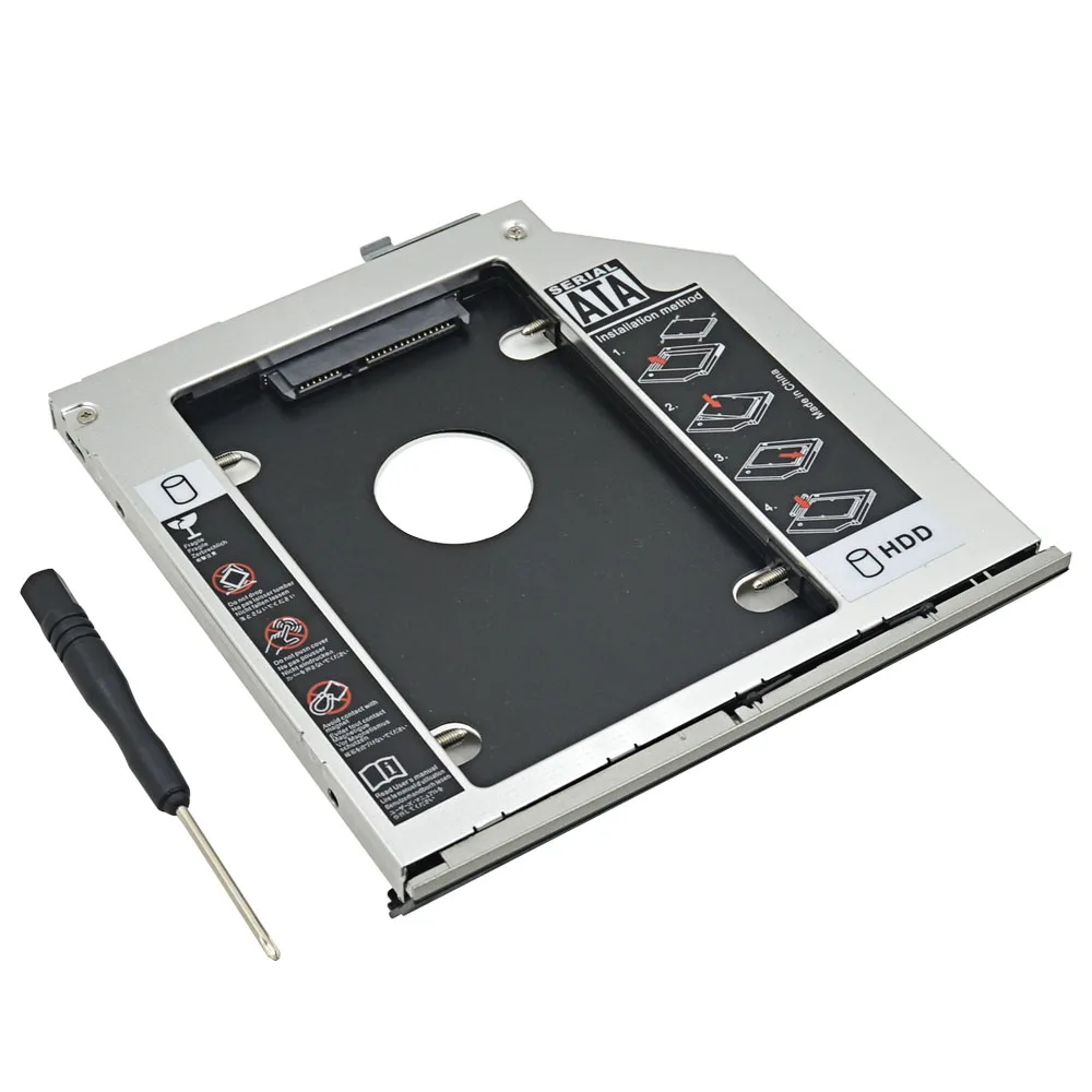 TISHRIC для hp EliteBook 2560P 2570P 2nd 9,5 мм SATA 2,5 SSD HD HDD DVD жесткий диск Caddy Optibay Корпус чехол адаптер