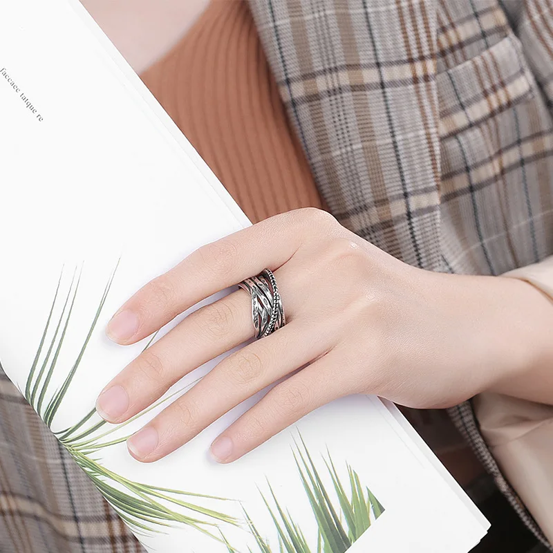 Серебряные кольца в стиле ретро для женщин | Украшения и аксессуары