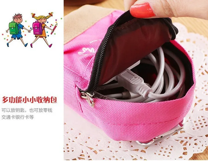 Cute Cartoon Kawaii Bear Fabric Coin Purse Lovely Zero Wallet For Girls Gifts Creative Items Free shipping | Багаж и сумки