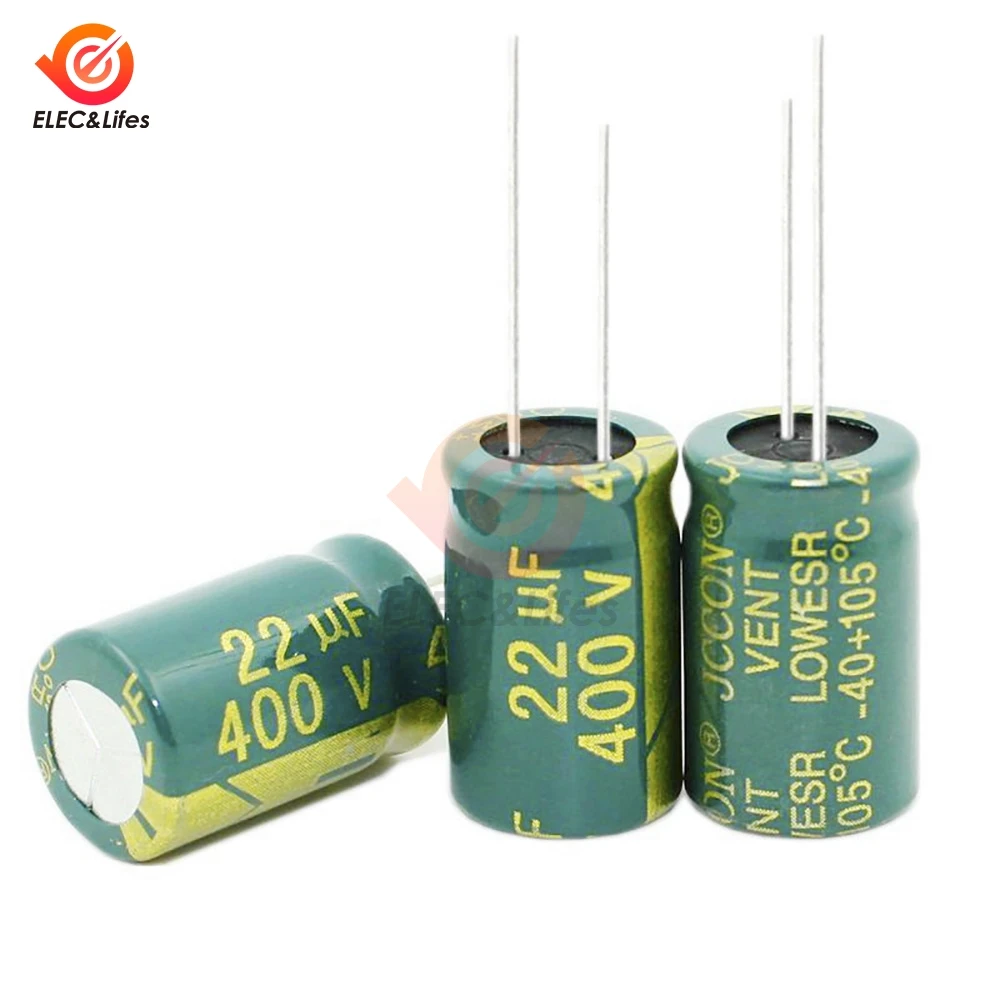 100 шт./лот электролитический конденсатор с алюминиевой крышкой, 100V 250V 400V 450V 22 мкФ 47 мкФ 68 мкФ 100 мкФ 220 мкФ 330 мкФ 470 мкФ 1000 мкФ высокое частоте низкое сопротивление