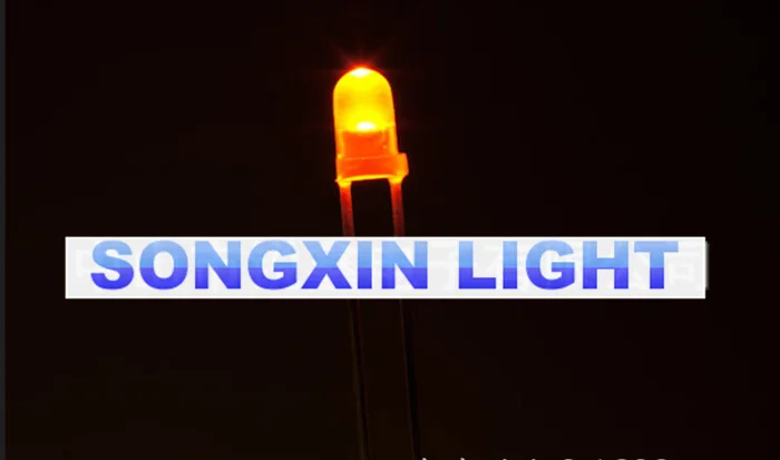 100 шт. LED 3 мм оранжевый/янтарный ультра яркий круглый светоизлучающий диод|led 3mm|light