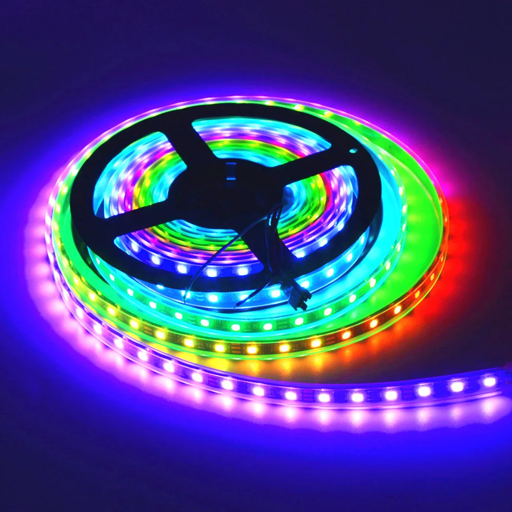 WS2811 5050 SMD 5 м 16 4 фута 30/48/60 светодиодов/м Адресуемая гибкая светодиодная лента Dream