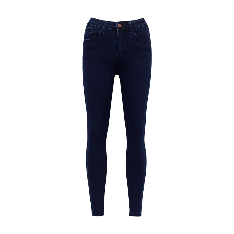 Dark blue1 WIXRA базовые джинсы, женские модные джинсы-карандаш, повседневные джинсы, Стрейчевые обтягивающие джинсы, женские винтажные джинсы со средней талией, женские узкие брюки - Цвет: Dark blue1