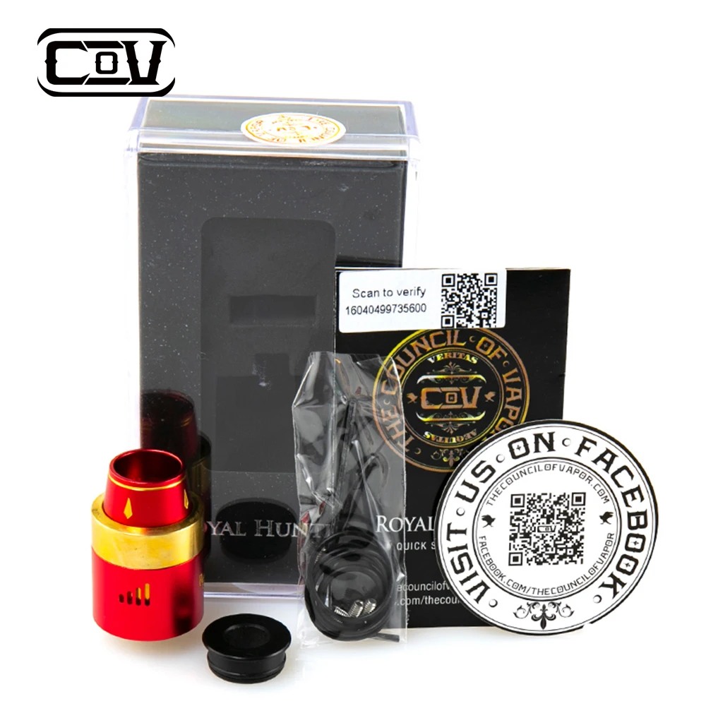Акция электронная сигарета вапоризатор COV royal Hunter RDA 22 мм бак атомайзера t style