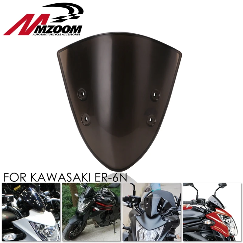 Лобовое стекло для мотоцикла ветровое шторка Переднее Kawasaki ER-6N ER6N 2012 2013 2014 |