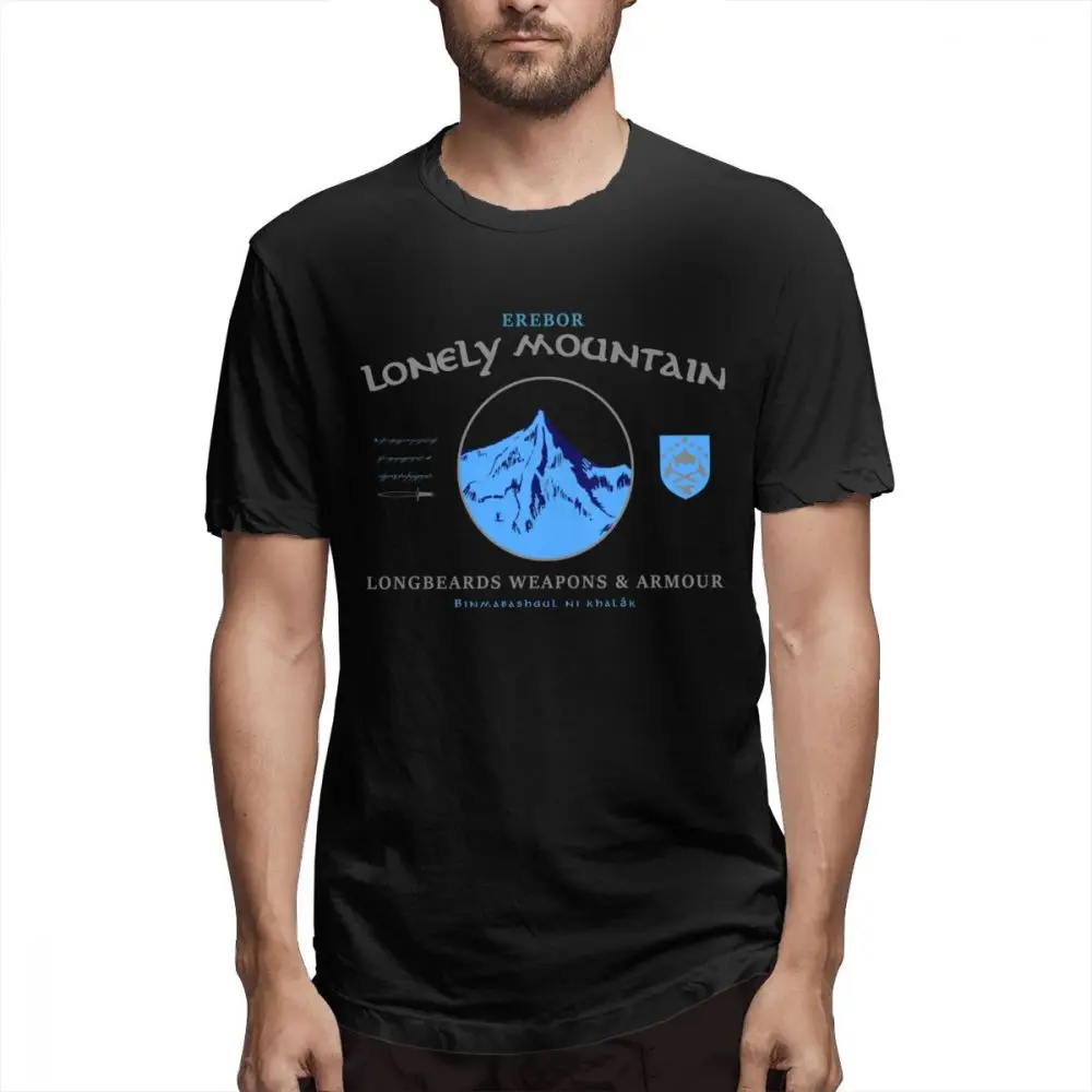 Movie Erebor Lonely горный Властелин колец футболка Повседневная с круглым вырезом