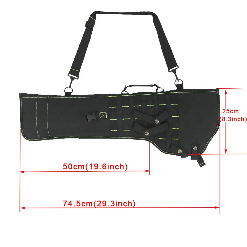 29 inch Tactical MOLLE Rifle Gun Scabbard Pouch with Padded Shoulder Strap Airsoft Combat Hunting Shot gun Bag Holster Backpack | Спорт и