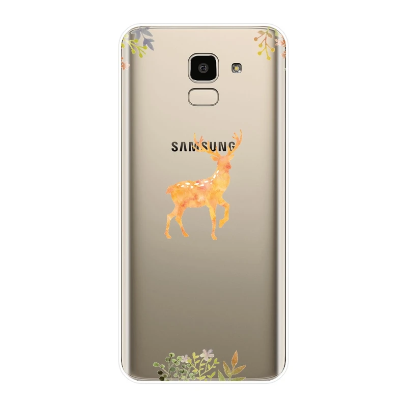 Funny Deer Giraffe Phone Case Silicone For Samsung J3 J5 J7 2015 2016 2017 J2 Prime J4 J6 J8 Plus 2018 Soft Back Cover | Мобильные