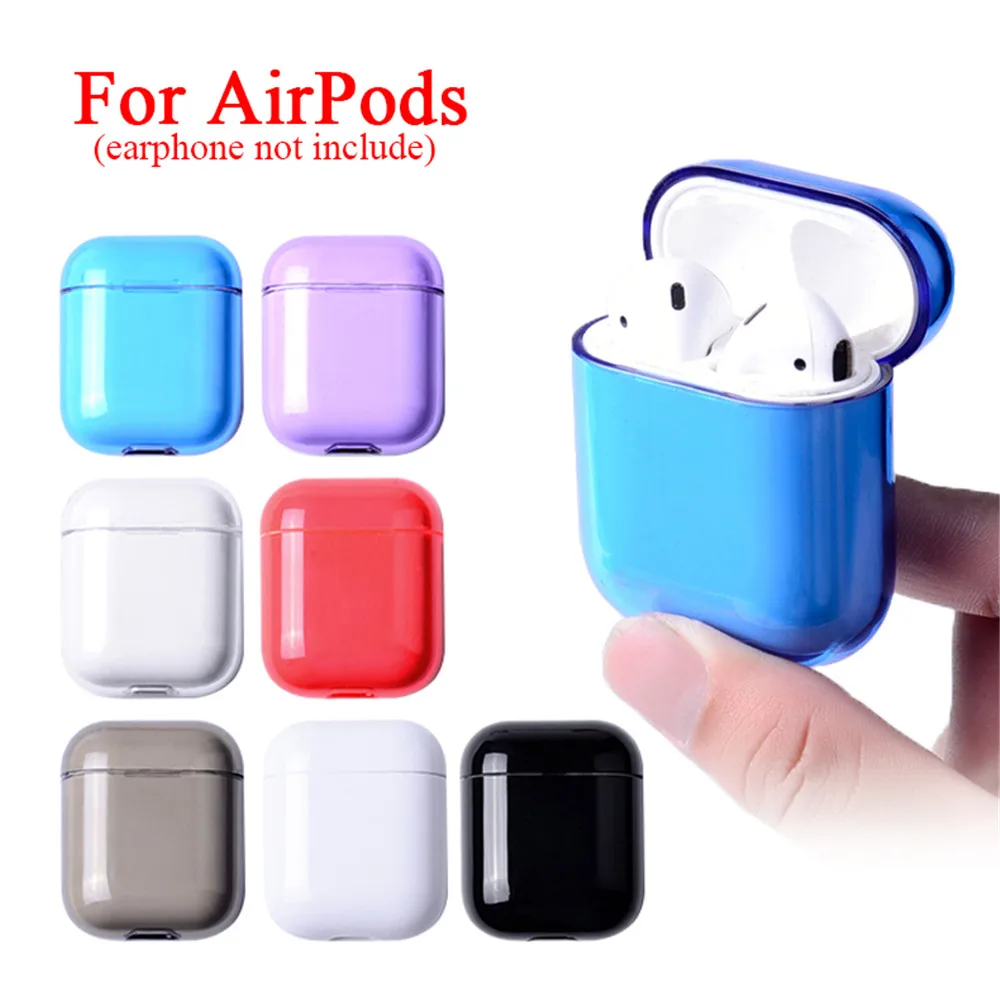 Жесткий чехол для Apple Airpods 1 шт. противоударный Сплит Ультратонкий пластиковый