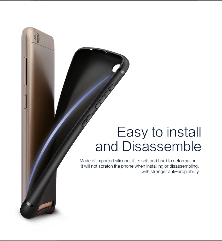 Soft silicone for Xiaomi Redmi 5A Case Luxury soft TPU Silicone Cover Coque Fundas Capa on redmi5A clear cover 5.0&quot |