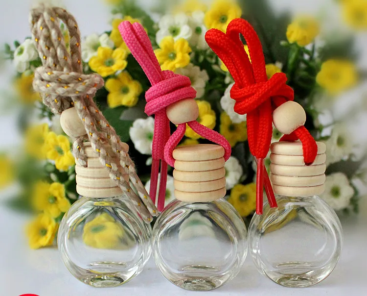 6 мл Простой Круглый автомобильный подвесной парфюм аксессуары пустой флакон для