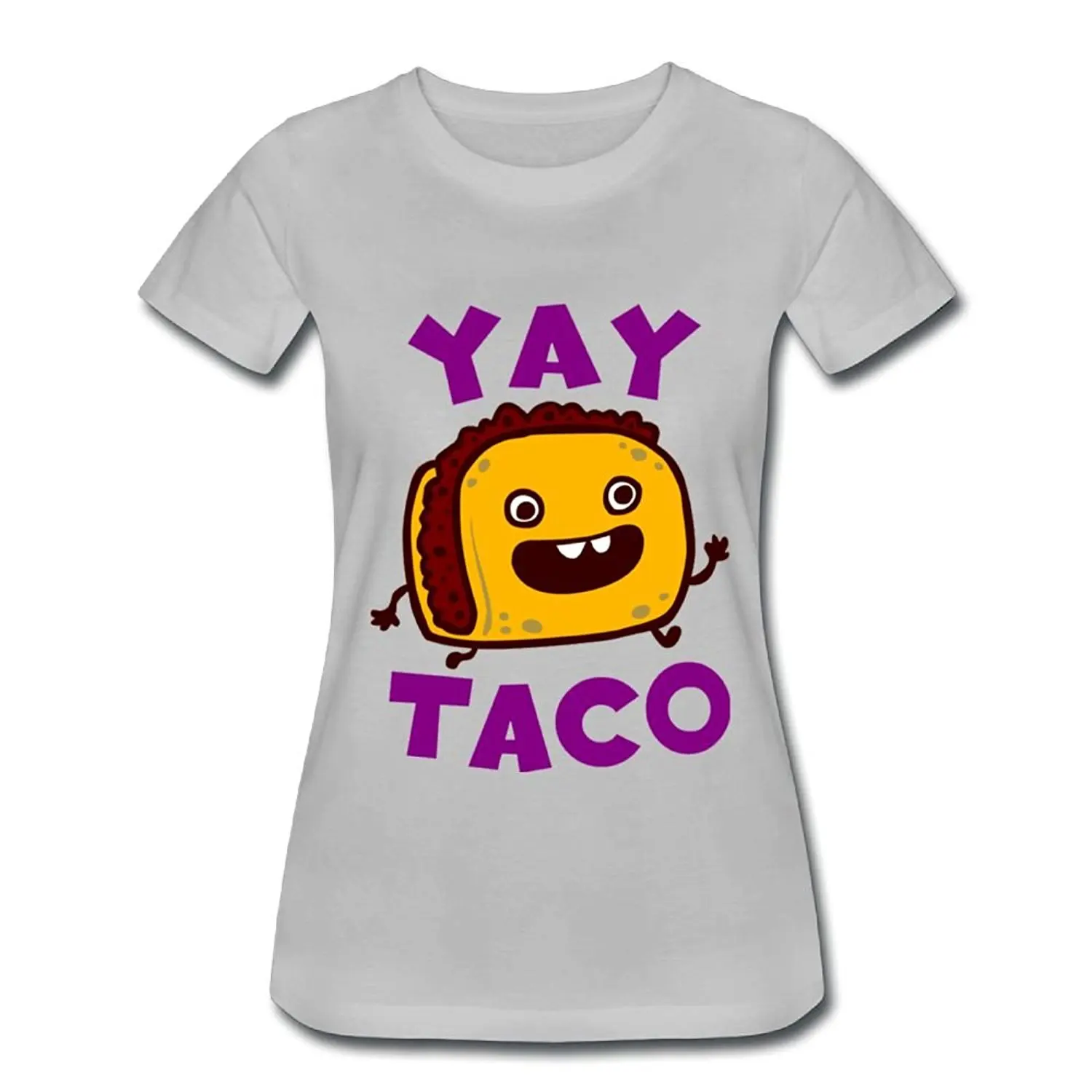 2018 Autumn Womens T Shirt Yay Taco Printed Tshirt Cotton Plus Size Tee Shirts Femme Brand Fashion Short Sleeve shirts | Женская одежда