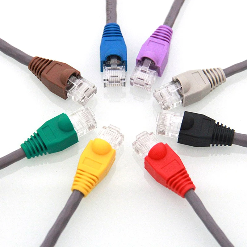 20 шт. RJ45 8P8C адаптер крышка крышки/загрузки сетевой кабель Разъем для CAT 5/5e/6 |