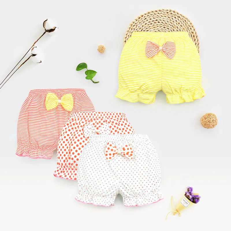 

0-24M Baby Girls Shorts Clothes Toddler Boy Girl Summer Short Trouser Infant 100%Cotton Underpants Newborn Bread Pants PP Bottom