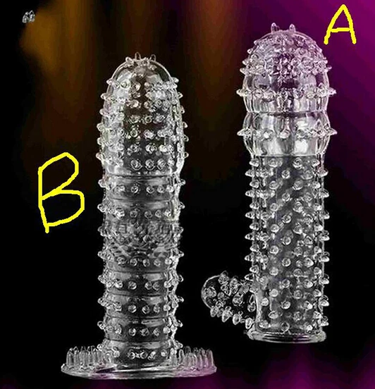 Хит продаж прозрачный фаллоимитатор A + B с большими головками для взрослых