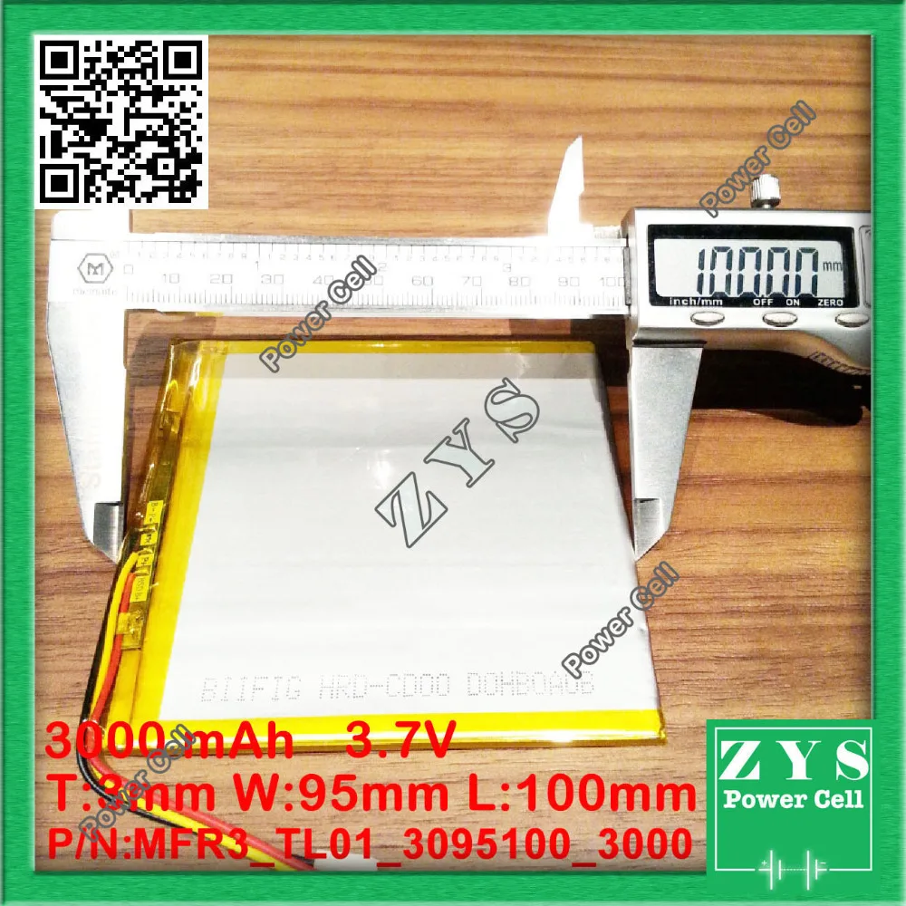 1 шт. Литий-ионная батарея 3 7 В 3000 мАч аккумуляторная в Размер: 3x95x100мм | Компьютеры