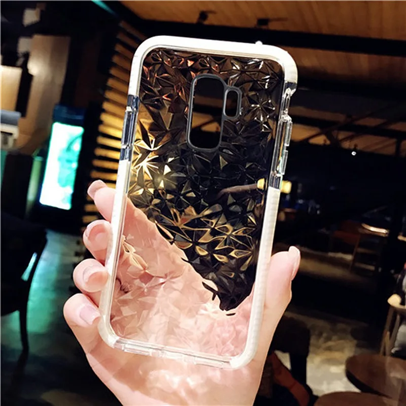 KISSCASE чехол для samsung Galaxy S8 S9 плюс роскошный 3D ромба противоударные Чехлы вода