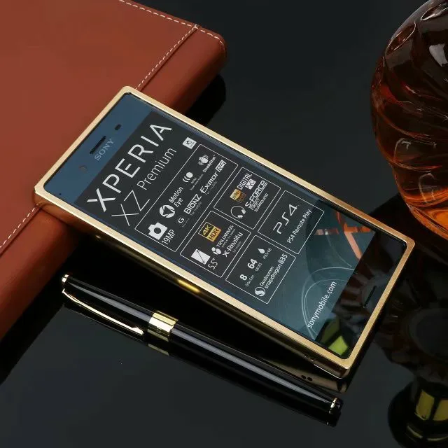 Роскошное зеркало из розового золота чехлы для sony Xperia XZ Premium alumium металлическая рамка оболочка задняя крышка для sony XZ Premium E5563