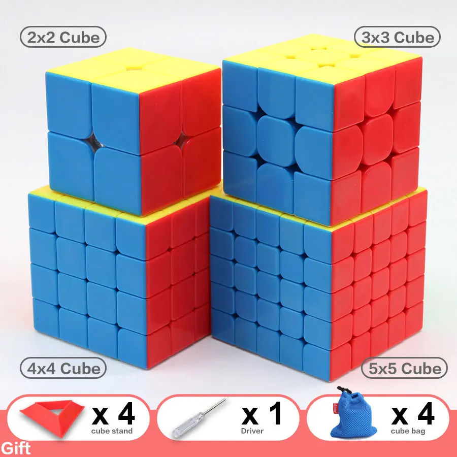 Волшебная Скорость кубик 3х3х3, 2x2x2 4x4x4 5x5x5, 6x6x6 7x7x7 Cubo Magico, 2x2/oneplus 3/OnePlus x 3 4x4 5x5 6x6 7x7 Головоломка Куб Meilong игрушка малыш подарки - Цвет: 2-3-4-5