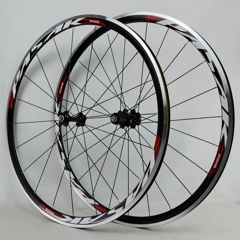 black hub red Набор колесных колес для шоссейных велосипедов 700C герметичный подшипник, ультра-светильник, обод колесных колес 11 скоростей, поддержка 1650 г - Цвет: black hub red