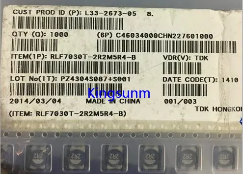

Экранированные индукторы RLF7030T-2R2M5R4 2.2UH 5.4A 7,3*6,8*3,2 мм, 10 шт.