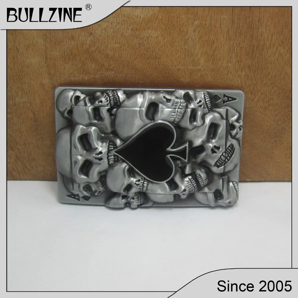 Оптовая продажа ремень Bullzine из цинкового сплава в стиле ретро с черепом