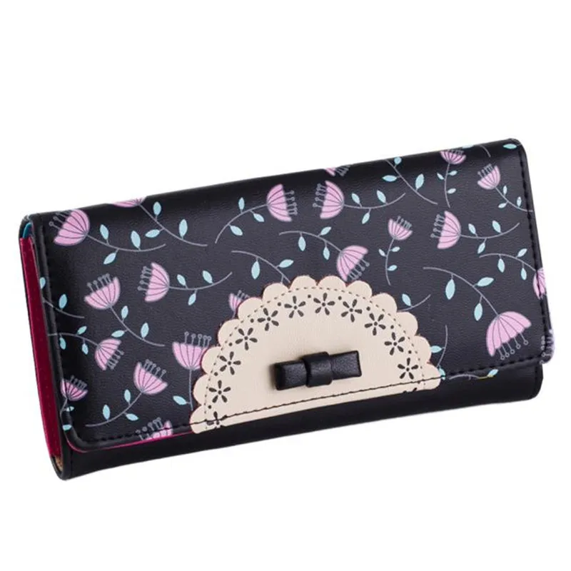 Женский кожаный кошелек с бабочкой отделением для карт 2020|carteras mujer|women's leather