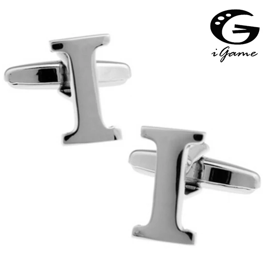 

iGame Letters Cuff Links Quality Brass Material Symbol Of I Design Free Shipping
