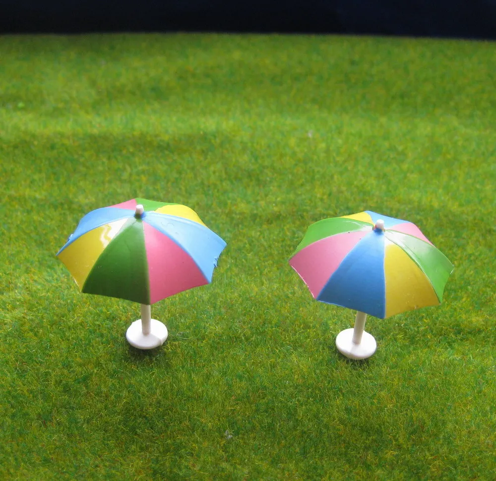 

CSTYS150 Color umbrellas parasols for Model Train Layout 1:150 N Scale (pkg 10)