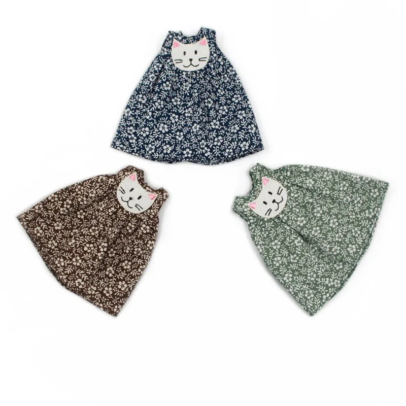 Одежда для куклы DBS blyth кошачьего платья с цветами подходит обычного шарнирного