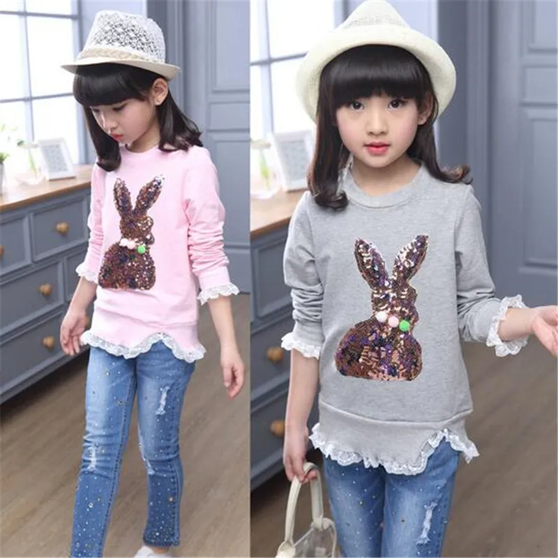 

2019 New Arrival Girls Shirts Spring & Autumn Children Long Sleeve Blouses 6-15T Girl Brand Kids Clothes Outerwears Long Sleeve