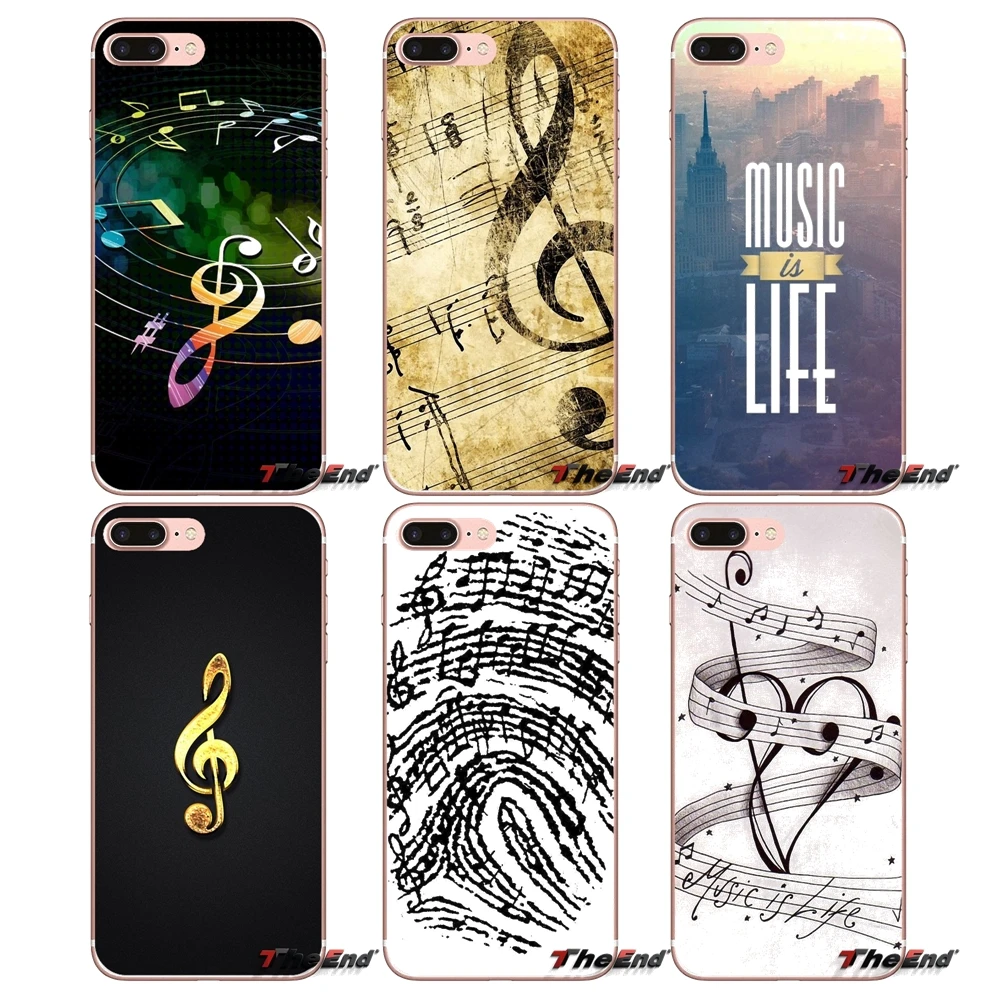 Прозрачный мягкий чехол Music is My Life notes для Huawei G7 G8 P7 P8 P9 Lite Honor 4C 5X 5C 6X Mate 7 8 9 Y3 Y5 Y6 II 2 Pro