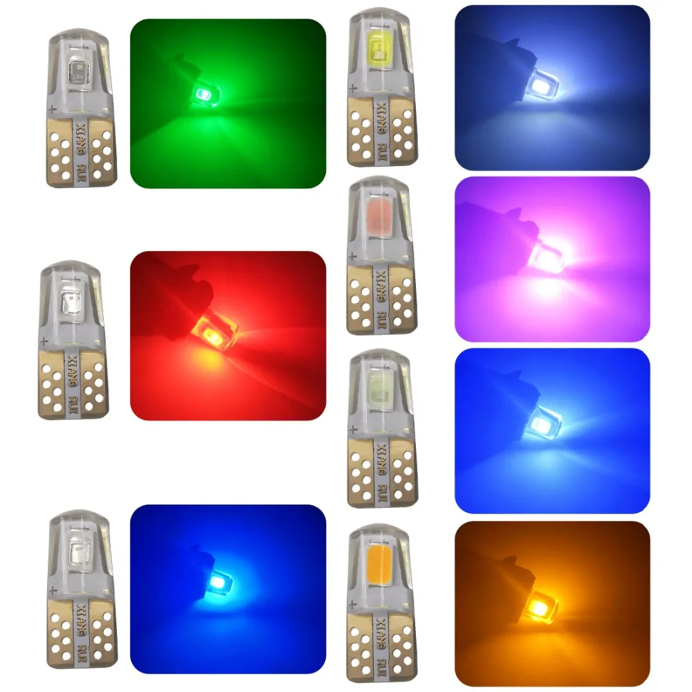 Светодиодсветодиодный лампа W5W T10 12 в высокой яркости 3030 2SMD для стояночного