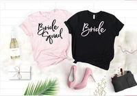 sugarbaby bride squad shirts bachelorette party clothing bridesmaid party t shirt short sleeve fashion wedding clothing dropship