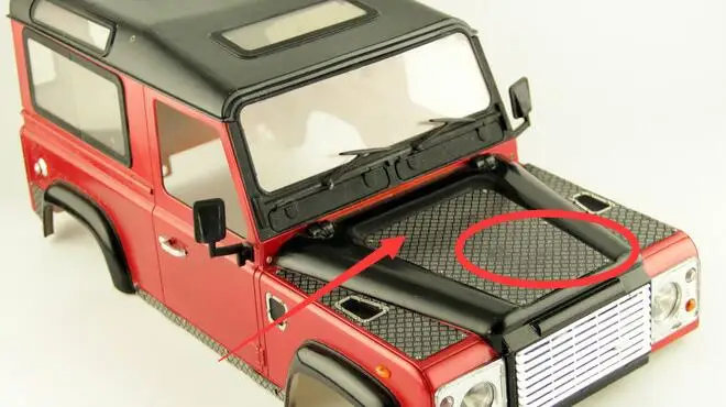 Серебристый чехол для автомобиля противоскользящая пластина 1/10 RC cralver JEEP LAND ROVER
