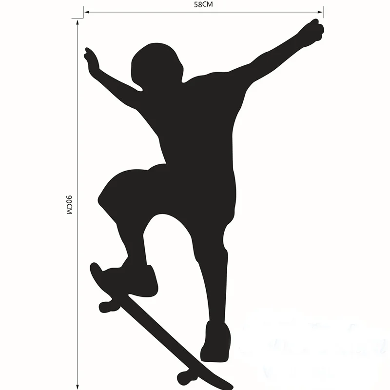 Резная детская Настенная Наклейка Серфинг Мальчик s зеркальная декоративная