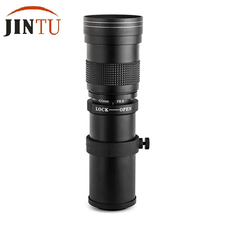Телеобъектив JINTU 420 800 мм 1600 f/8 HD + телеобъектив 2X для NIKON D5200 D5600 D3300 D90 D3200 D3400 D7100