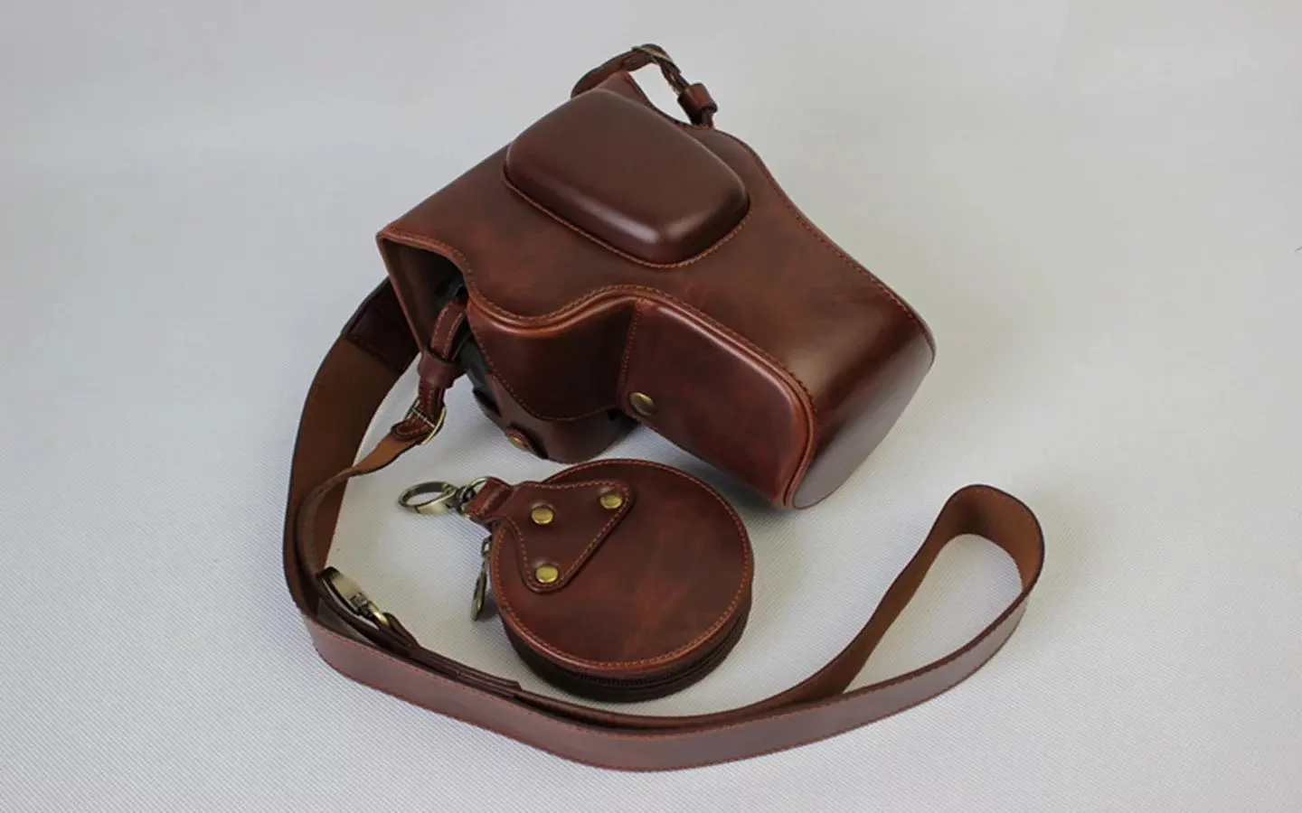 Чехол для камеры кожаный чехол с крышкой объектива коллекционная сумка