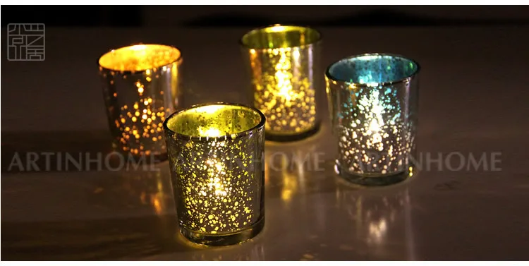 Украшение для бара ресторана современный минималистичный стеклянный подсвечник